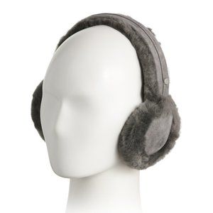 NEW UGG Classic Single Sheepskin Earmuffs Charcoal 462tn